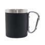 kubek-300-ml-metalowy-z-karabinczykiem-czarny